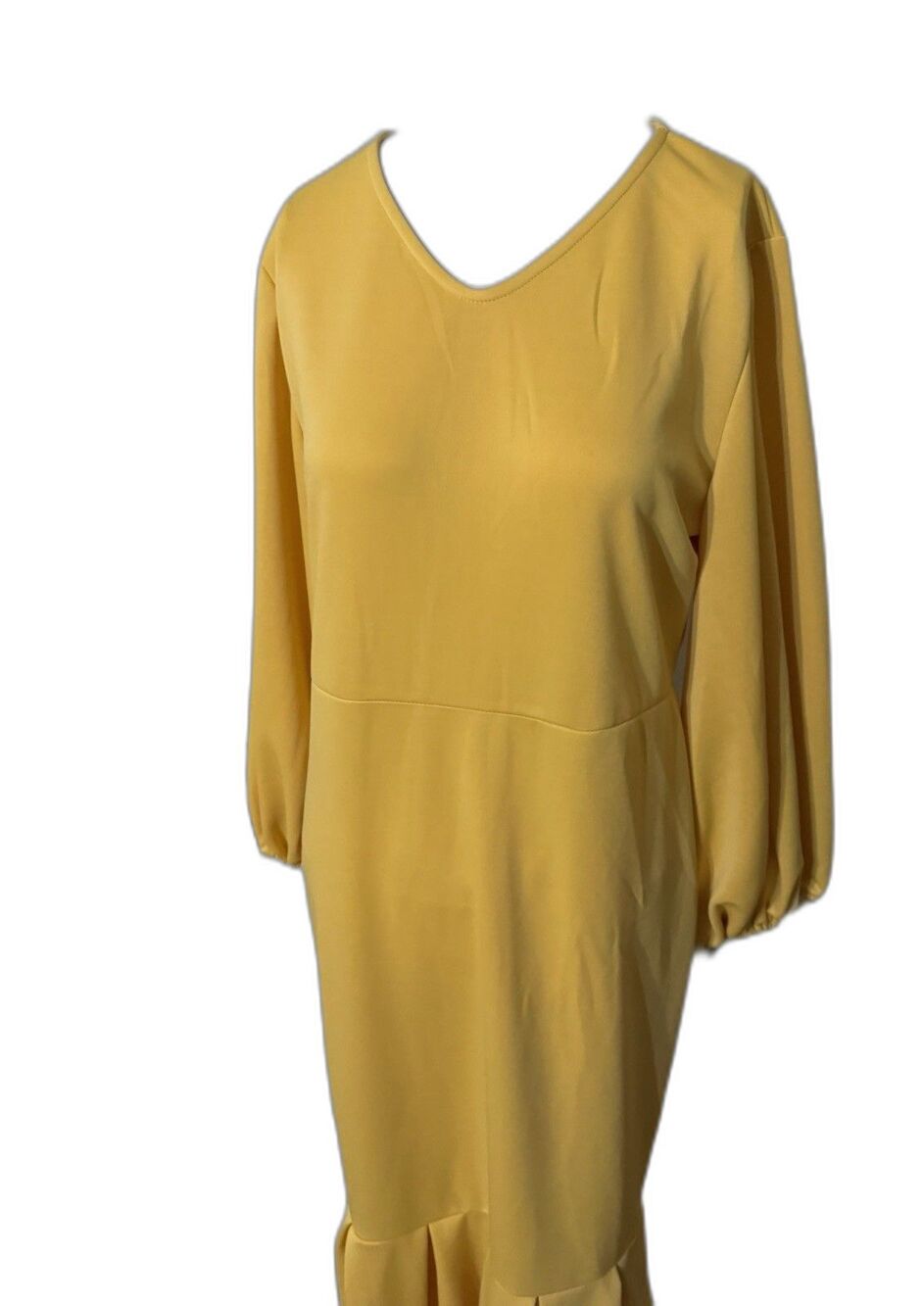 Metamorphosis Girl Ruffled Hem Yellow Dress Size 3XL ( 16-18)